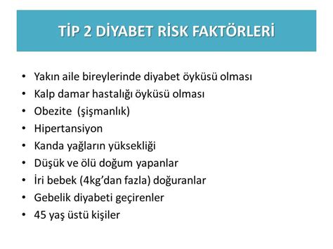 Diyabet hastaları için risk var mı?
