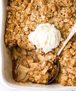Τραγανό επιδόρπιο μήλου (Apple Crisp)