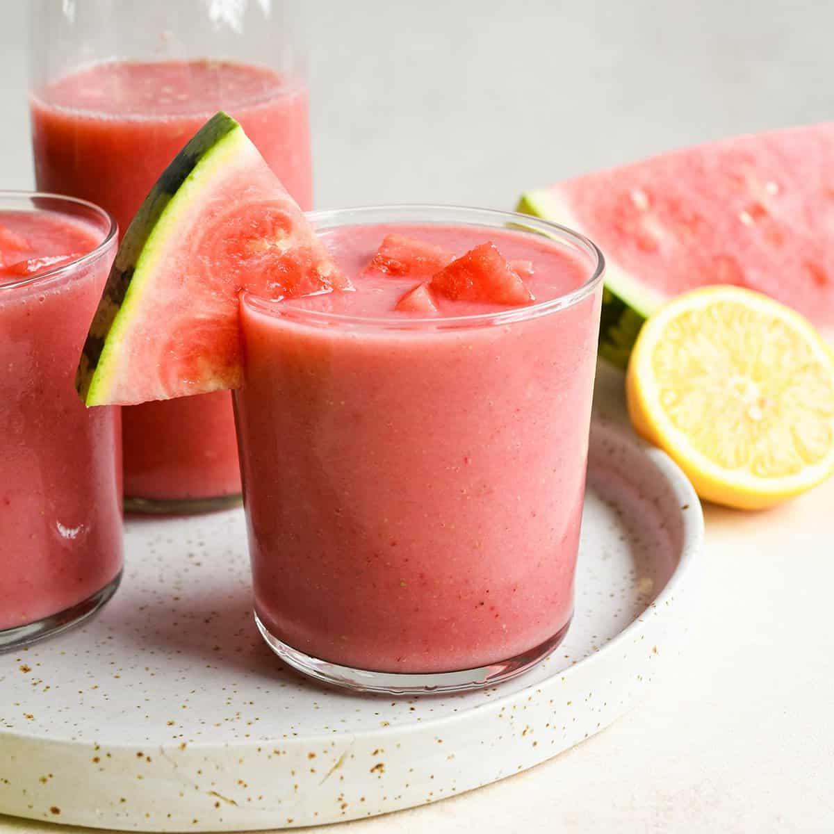 3 ποτήρια smoothie καρπούζι