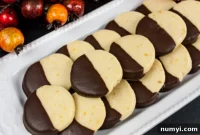 Zesty Chocolate Orange Shortbread Cookies