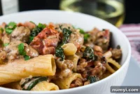 Fiery Italian Sausage Rigatoni in Velvety Tomato Cream
