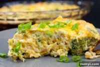 Broccoli and Cheddar Egg Bake