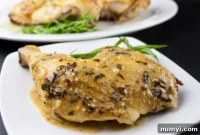 Golden Roasted Chicken with Zesty Dijon Cream
