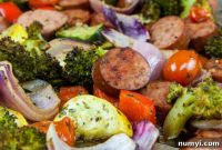 One Pan Sausage and Roasted Veggies