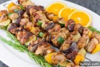 Zesty Orange Rosemary Grilled Chicken Skewers