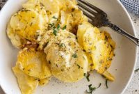 Creamy Garlic Herb Potato Bake