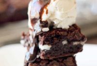 Creamy Peppermint Fudge Brownies