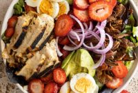 Sweet and Savory Strawberry Cobb