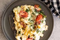 Creamy Florentine Chicken Pasta Bake