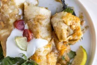 Zesty Green Chile Chicken Enchiladas