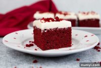 Ruby Red Brownie Indulgence with Creamy Glaze