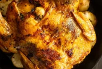 Golden Lemon Herb Roasted Chicken