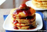 PB&J Pancake Stack