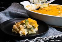 Creamy Broccoli and Cheese Rice Bake