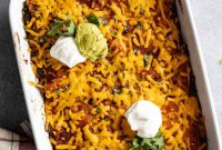 Cheesy Beef Enchilada Bake