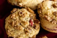Homestyle Cranberry Pecan Muffins