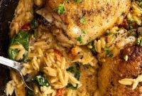 Creamy Tuscan Chicken Orzo