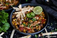 Stovetop Chicken Tortilla Soup