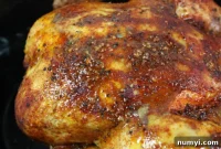 Perfectly Tender Slow Cooker Roasted Chicken