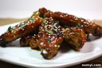 Sticky Honey Sriracha Wings