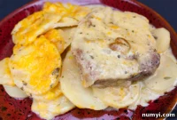 Homestyle Smothered Pork Chops and Potatoes