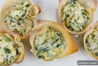 Creamy Spinach Artichoke Bites