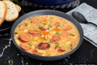Velvety Bean and Smoked Sausage Soup