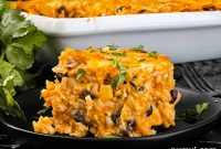 Easy Chicken Enchilada Rice Bake