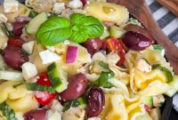Vibrant Greek Tortellini Pasta Salad