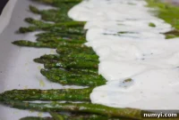 Roasted Asparagus with Creamy Horseradish Zing