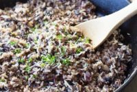 Creamy Cheesy Wild Rice with Earthy Mushrooms