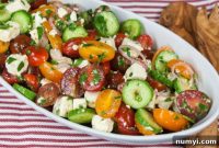 Mediterranean Tomato Cucumber Feta Salad