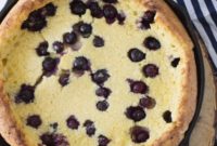 Puffy Blueberry Dutch Baby with Zesty Lemon Curd