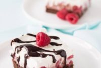 Raspberry Chocolate Brownie FroYo Delight