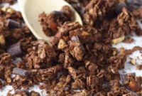 Sweet and Salty Chocolate Peanut Butter Granola