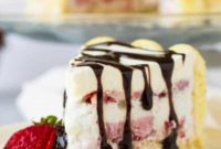 Strawberry Ladyfinger Ice Cream Bliss