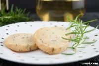 Buttery Rosemary Parmesan Shortbread Bites