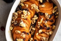 Jeweled Cranberry Sweet Potato Bake