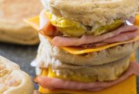 Quick-Prep Ham Egg and Cheese Breakfast Sandwiches
