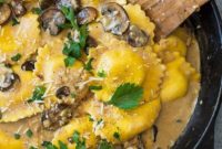 Velvety Mushroom Ravioli Sauce