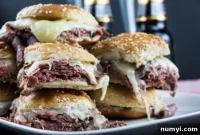 Smoky Roast Beef Sliders with Zingy Horseradish