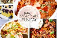 Easy Sunday Meal Plan Week 100