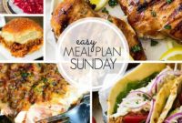 Easy Meal Plan Sunday Week 105