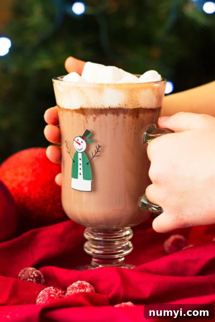This Homemade Dark Chocolate Hot Cocoa Mix is rich, creamy, and makes the best hot chocolate! You'll never buy the store bought mix again!