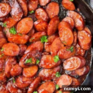 Smoked Sausage Skillet Delight 5 Honey Glazed Smoked Sausages Appetizer