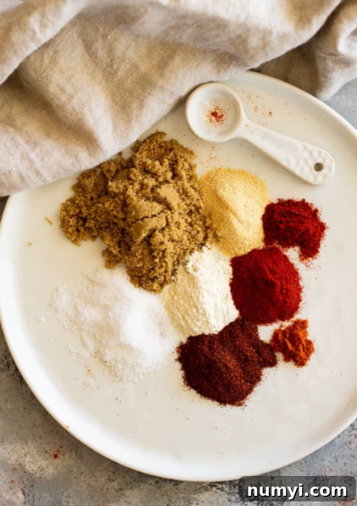 Sweet BBQ Rub for Chicken -a super quick and easy spice rub for your grilled chicken. It also works great on grilled pork and it's a lot cheaper than buying rubs from the store.