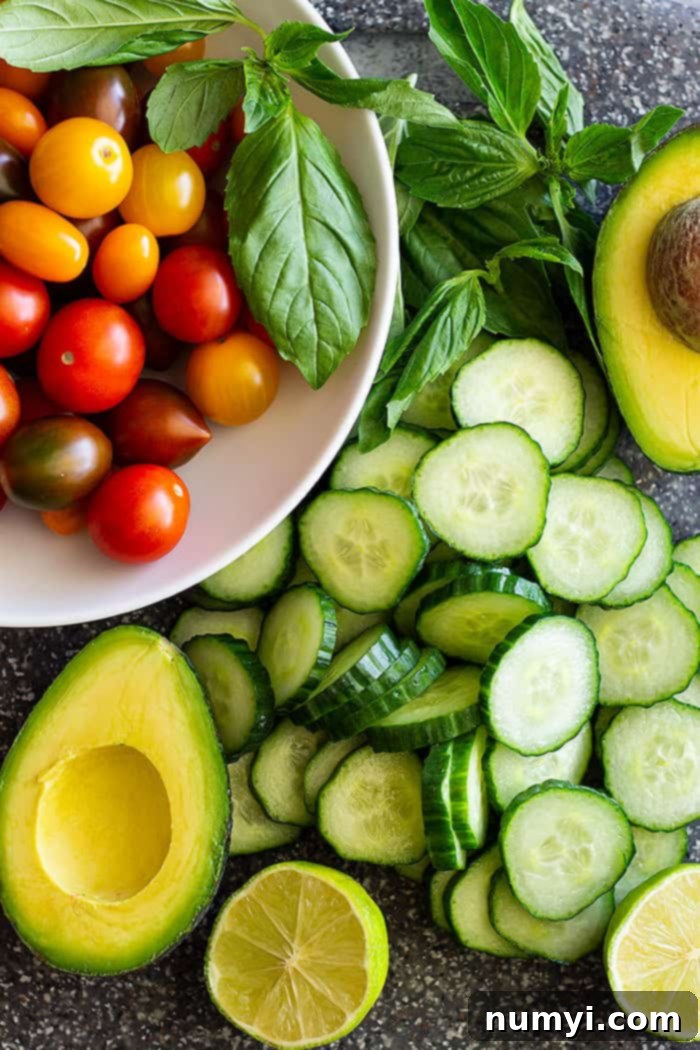 This Chicken Avocado Tomato Salad is a quick, easy, and satisfying meal perfect for any night of the week. Being a no-cook option, it won't heat up your house, and it's absolutely bursting with fresh flavor!