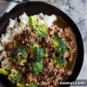 Savory Ground Beef and Broccoli Dinner 6 This Easy Ground Beef and Broccoli is a great alternative to that expensive take out! It's quick and easy to make, full of flavor, and healthier too! #chinese #beef #quick #healthy