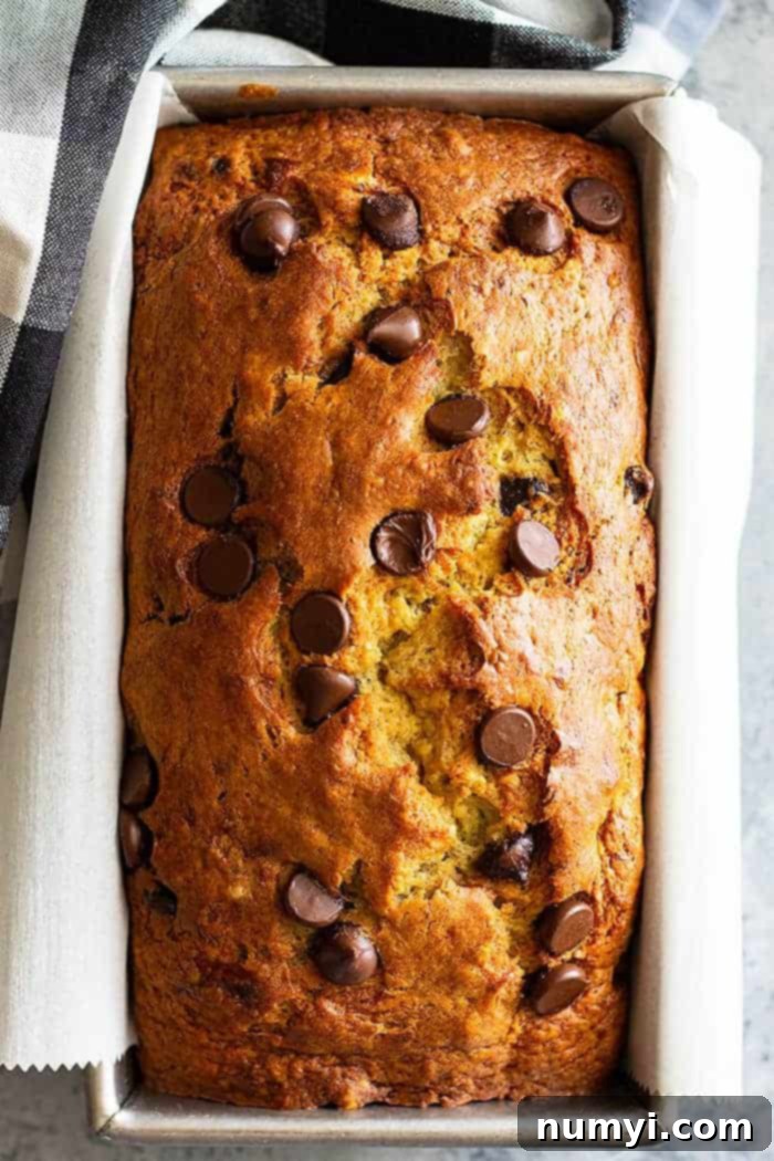 This Easy Banana Bread is the BEST banana bread!! It's perfectly moist, not gummy, and the perfect canvas for any additions!! #easyrecipe #bananabread #quickbread