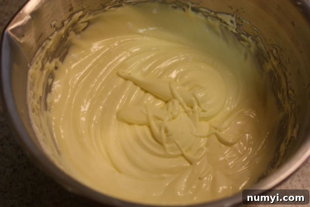 Mascarpone mixture in a bowl.